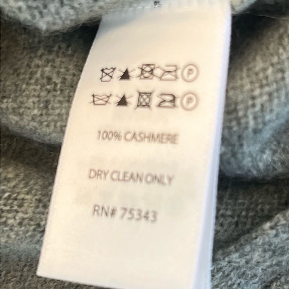 Rachel Zoe Cashmere Crew Neck Sweater 100% 2-ply Cashmere Green Women’s Size L - Picture 8 of 8